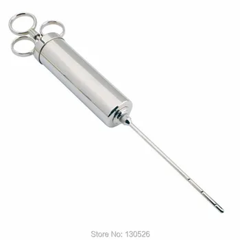 Stainless Steel Seasoning Marinade Injector Gun Flavor Needle Meat BBQ Tool Flavor Cooking Syringe with 2 Needles Kitchen Tools
Stainless Steel Seasoning Marinade Injector Gun Flavor Needle Meat BBQ Tool Flavor Cooking Syringe with 2 Needles Kitchen Tools