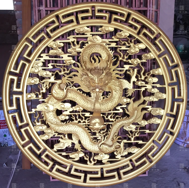 free shipping!!!80*3cm Golden Dragon Phoenix mirror pendant mahogany wood carving ornaments Home Furnishing decorative craft
free shipping!!!80*3cm Golden Dragon Phoenix mirror pendant mahogany wood carving ornaments Home Furnishing decorative craft