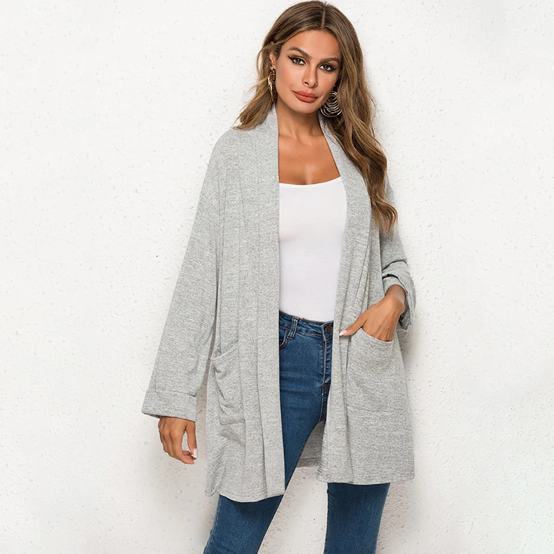 Spring Summer Long Cardigan Women's Knit Sweater Fashion Outerwear Oversized Windbreaker Pull Femme |