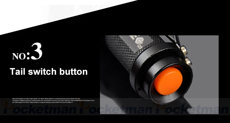 LFL-8 T6 or Q5 LED Torch Aluminum alloy Zoomable Tactical Defense Bike Flashlight up to 4000 lumens Sadoun.com