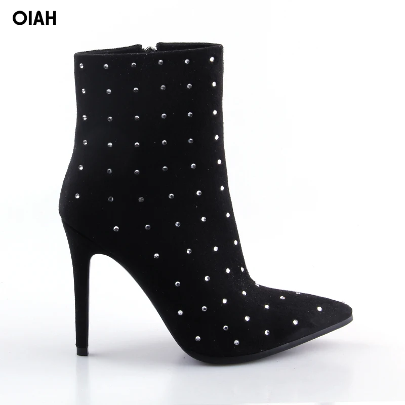Women Ankle Boots Crystal Boots High Heels Shoe Woman Sexy Winter Autumn Rhinestones s Thin Heels Short Plush shoes
Women Ankle Boots Crystal Boots High Heels Shoe Woman Sexy Winter Autumn Rhinestones s Thin Heels Short Plush shoes