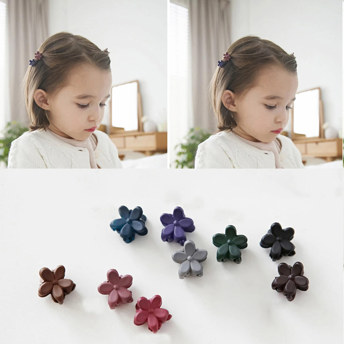 10 pcs Girls Small Hair Claw Cute Candy Color flower Hair Jaw Clip Children Hairpin Hair Accessories Wholesale Hair Accessories
10 pcs Girls Small Hair Claw Cute Candy Color flower Hair Jaw Clip Children Hairpin Hair Accessories Wholesale Hair Accessories