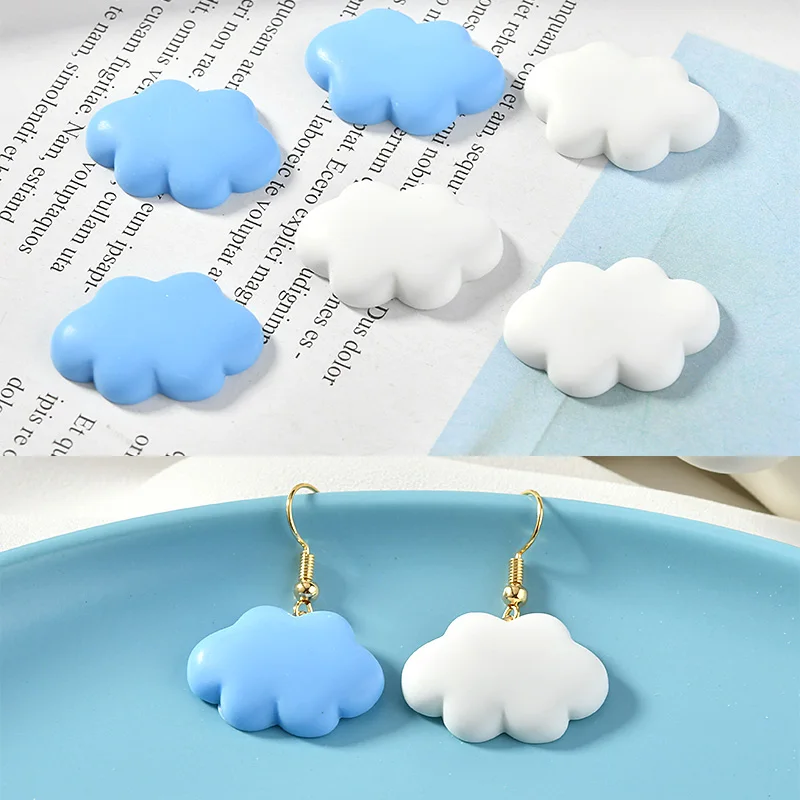 Blue sky white clouds fresh soft cute clouds earrings resin patch DIY ear jewelry ear clip accessories materials
Blue sky white clouds fresh soft cute clouds earrings resin patch DIY ear jewelry ear clip accessories materials