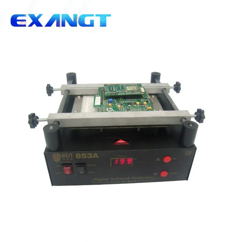 BST 853A 220V Digital Preheat Soldering Station High Power ESD BGA Rework Station PCB Desoldering IR Preheating
BST 853A 220V Digital Preheat Soldering Station High Power ESD BGA Rework Station PCB Desoldering IR Preheating
