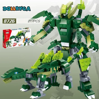 DOLLRYGA 217pcs Robot Deformation Dinosaur Figures Building Blocks 8726 Building Block Toys For Boys Compatible Blocks Kid Gift
DOLLRYGA 217pcs Robot Deformation Dinosaur Figures Building Blocks 8726 Building Block Toys For Boys Compatible Blocks Kid Gift