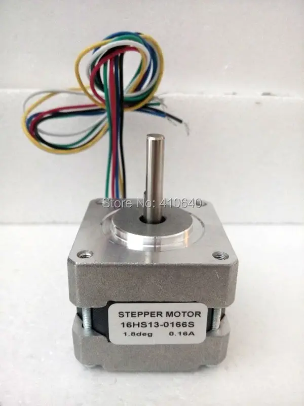 FREE SHIPPING stepper motor 16HS13-0166S L 34 mm Nema16 with 1.8 deg 0.16 A 11 N.cm and unipolar 6 lead wires
FREE SHIPPING stepper motor 16HS13-0166S L 34 mm Nema16 with 1.8 deg 0.16 A 11 N.cm and unipolar 6 lead wires