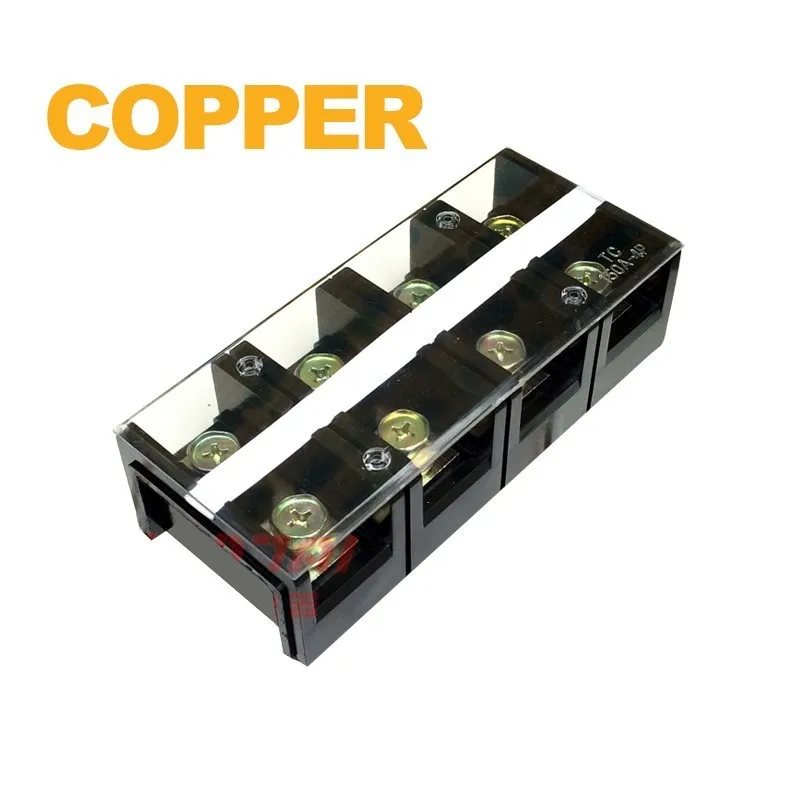 TC-1504 Fixed Type Electric 150A 4P Current with screws Connection Terminal Dual Row Copper
TC-1504 Fixed Type Electric 150A 4P Current with screws Connection Terminal Dual Row Copper