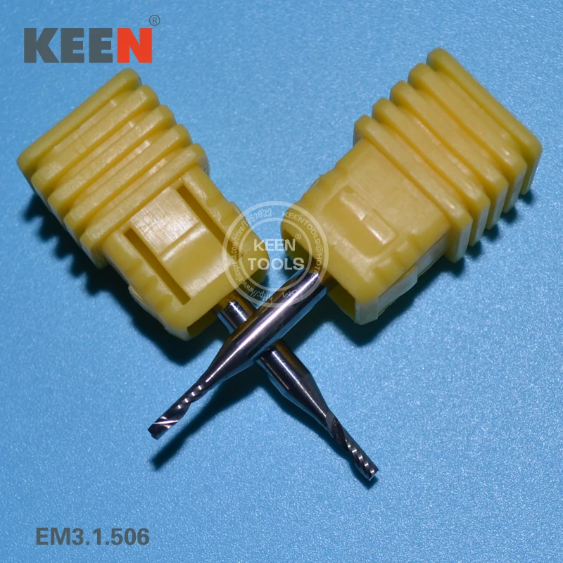 

EM3.1.506mm(H2) High Quality Tungsten Steel One Flute Spiral End mill Drill Bits For Acrylic,PVC