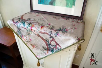 Thick Silver Embroidery Bird Flower Refrigerator Dresser Night Table Cloth Cover Wedding Room Sofa Home Hotel Bedding Decoration
Thick Silver Embroidery Bird Flower Refrigerator Dresser Night Table Cloth Cover Wedding Room Sofa Home Hotel Bedding Decoration