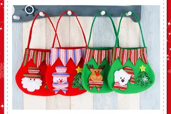 New Pouch Sack Present Bag Christmas Decoration New Year Christmas Santa Claus Kids candy gift bags Handbag W8205
New Pouch Sack Present Bag Christmas Decoration New Year Christmas Santa Claus Kids candy gift bags Handbag W8205