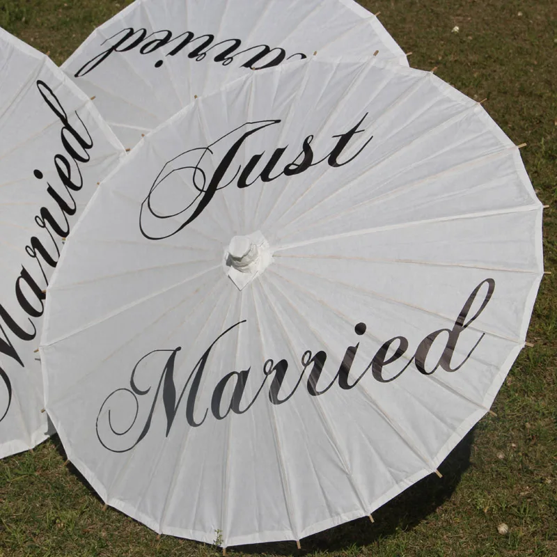 Just married paper umbrella (6)