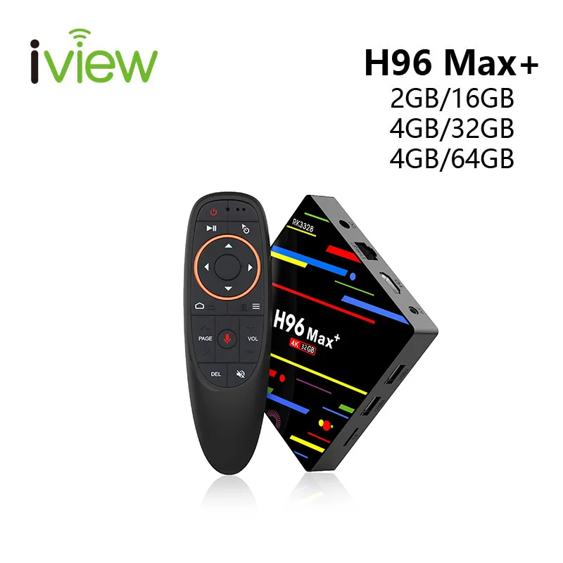 ТВ-приставка H96 MAX Plus на Android с голосовым дистанционным управлением