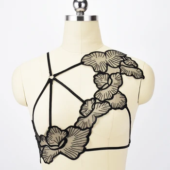 HANAERNES Fashion women harness bra ultra-thin transparent gauze underwear sexy goth bondage lingerie harness bra temptation
HANAERNES Fashion women harness bra ultra-thin transparent gauze underwear sexy goth bondage lingerie harness bra temptation