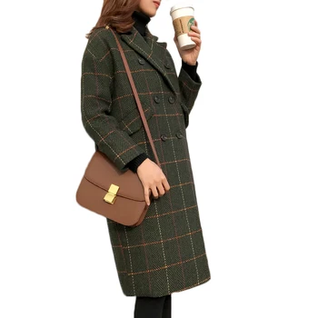 2020 New Women Clothing Large Size Woolen Coat Female Long Wool Jacket Women Double Breasted Woolen Jacket Women Plaid Outerwear
2020 New Women Clothing Large Size Woolen Coat Female Long Wool Jacket Women Double Breasted Woolen Jacket Women Plaid Outerwear