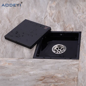 AODEYI New Stainless Steel Shower Drain Black Bathroom Floor Drain Tile Insert Square Anti-odor Floor Waste Grates 150X150
AODEYI New Stainless Steel Shower Drain Black Bathroom Floor Drain Tile Insert Square Anti-odor Floor Waste Grates 150X150