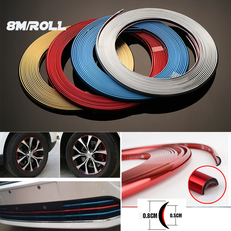 for Hyundai IX20 IX30 IX35 I40 8Meter decorative tape car Wheel trim strip Car Body Side Rein decoration Strips Car-styling 1pcs
for Hyundai IX20 IX30 IX35 I40 8Meter decorative tape car Wheel trim strip Car Body Side Rein decoration Strips Car-styling 1pcs