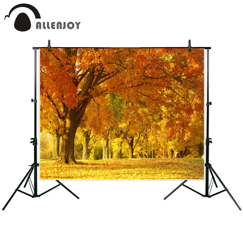 Allenjoy новый фон для фотосъемки осенний пейзаж яркие цвета Осенние деревья сухие
