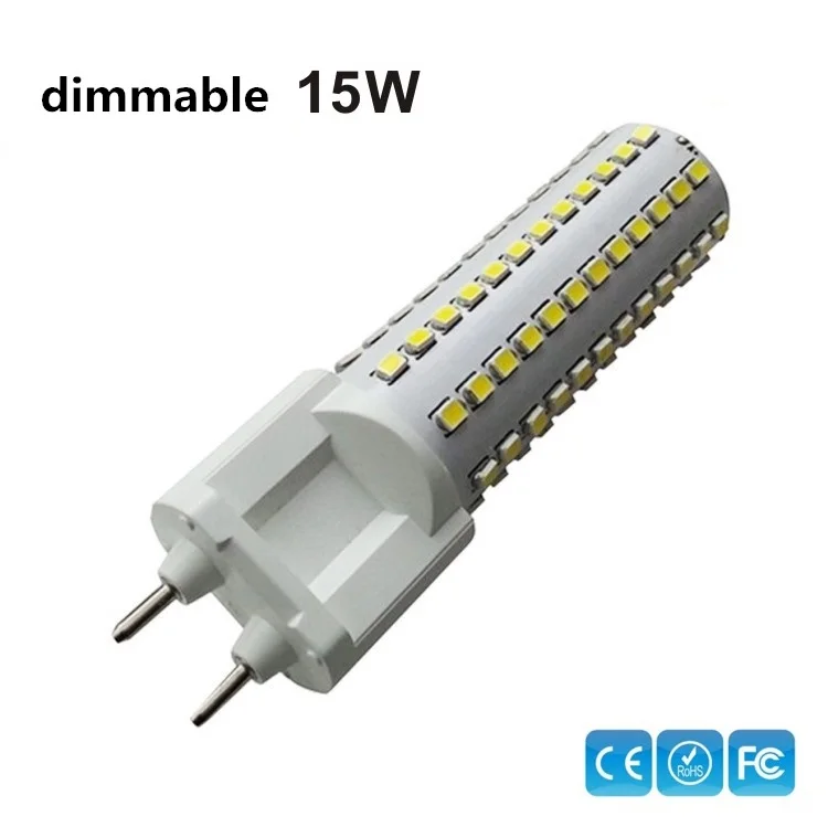 С регулируемой яркостью 15 Вт G12 мозоли СИД светильник 1550LM светодиодный PLC AC110-240V 3