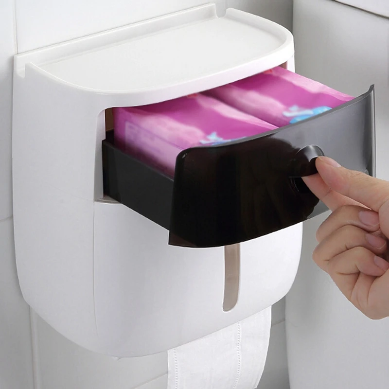 Waterproof Multifunction Wall Mounted Toilet Paper Storage Double Layer Napkin Dispenser Organizer Bathroom Box Stand
Waterproof Multifunction Wall Mounted Toilet Paper Storage Double Layer Napkin Dispenser Organizer Bathroom Box Stand
