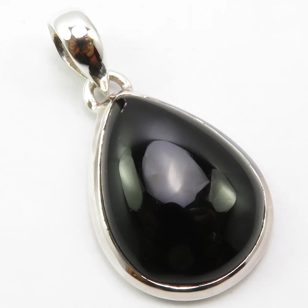 India Unique Designed 92.5% Solid Silver Black Onyx Pendant 1.4" Deco Women Jewelery
India Unique Designed 92.5% Solid Silver Black Onyx Pendant 1.4" Deco Women Jewelery