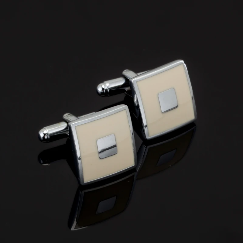 Luxury Fashion White square enamel Cufflinks Round cufflinks for mens Brand cuff buttons cuff links High Quality Jewelry
Luxury Fashion White square enamel Cufflinks Round cufflinks for mens Brand cuff buttons cuff links High Quality Jewelry
