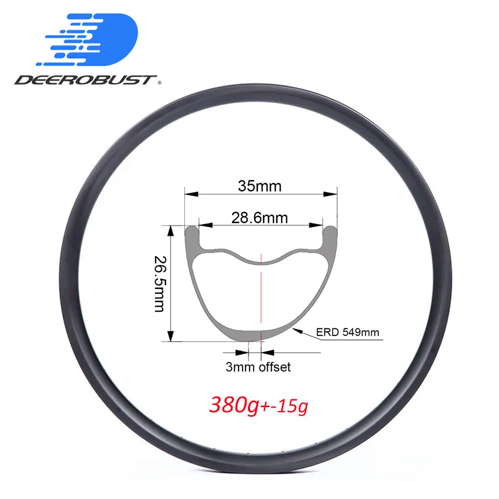 380g 27.5er Asymmetric 26.5mm x 35mm MTB Carbon Rims XC Trail Bicycle Wheel 650B Mountain Bike Tubeless Clincher UD 3K 12K
380g 27.5er Asymmetric 26.5mm x 35mm MTB Carbon Rims XC Trail Bicycle Wheel 650B Mountain Bike Tubeless Clincher UD 3K 12K