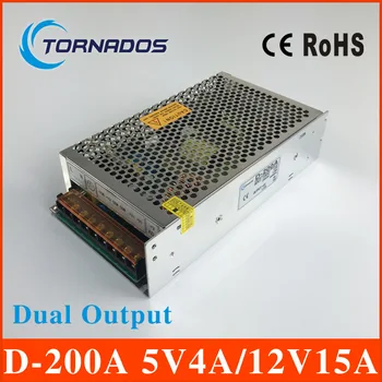 D-200A high quality dual output power supply 200w 5V4A 12V15A power suply ac dc converter 5V 12V
D-200A high quality dual output power supply 200w 5V4A 12V15A power suply ac dc converter 5V 12V