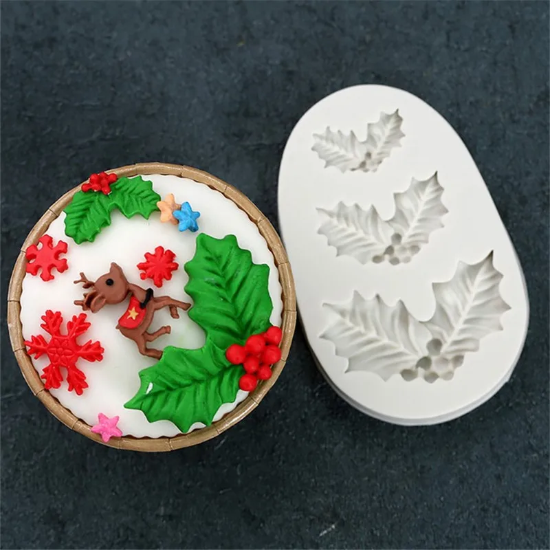 TTLIFE Christmas leaves Shaped silicone mold for confectionery chocolate fondant cake decoration tree leaf baking tools
TTLIFE Christmas leaves Shaped silicone mold for confectionery chocolate fondant cake decoration tree leaf baking tools