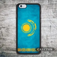 Flag Kazakhstan Case For iPhone 7 6 6s Plus 5 5s SE 5c 4 4s and For iPod 5 Vintage Classic Ultra Phone Cover