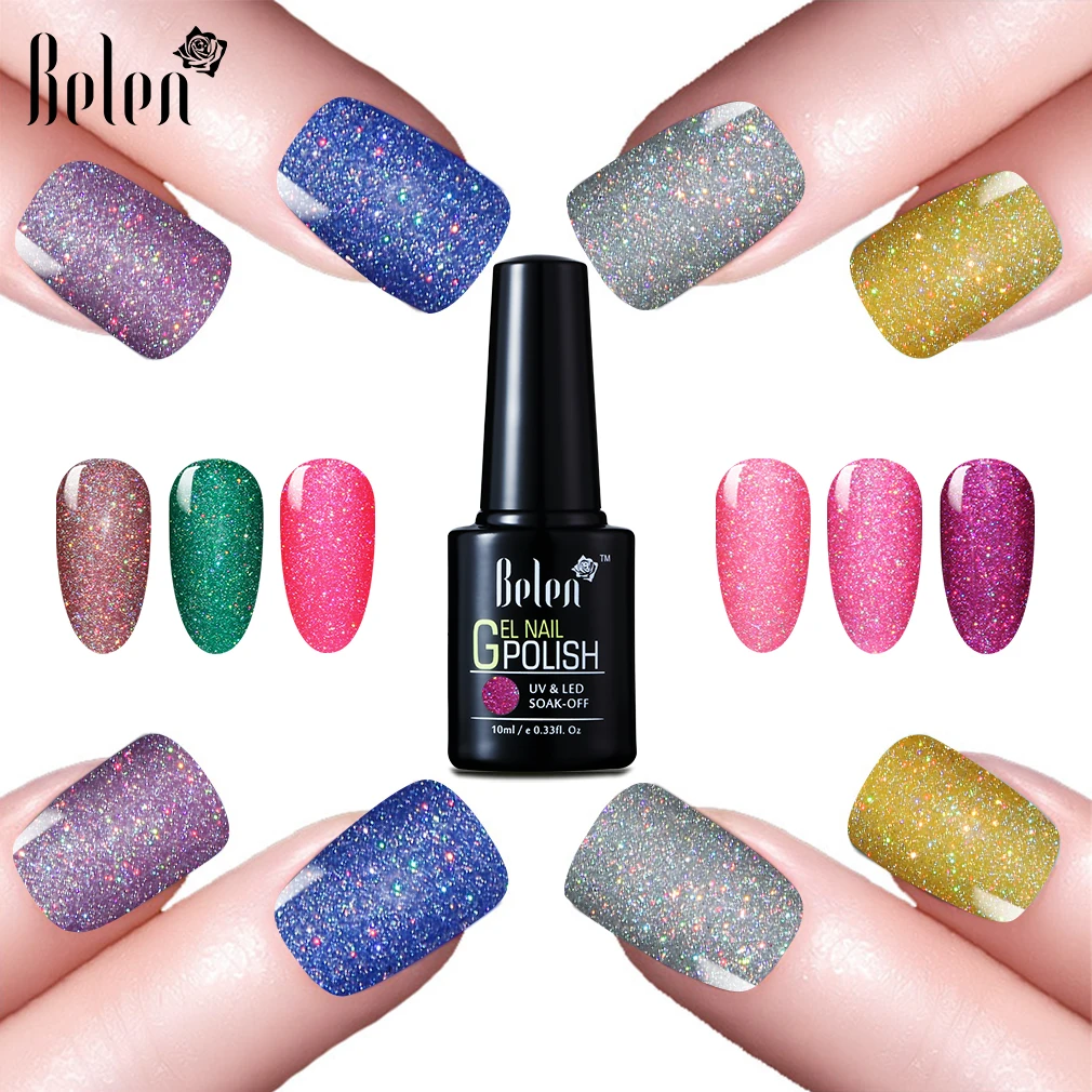 Belen 10ml UV Gel Nail Polish Neon Bling Colorful UV Lamp Soak off Gel Polish Lak 1PC Vernis Semi Permanent Gelpolish 12 Color
Belen 10ml UV Gel Nail Polish Neon Bling Colorful UV Lamp Soak off Gel Polish Lak 1PC Vernis Semi Permanent Gelpolish 12 Color