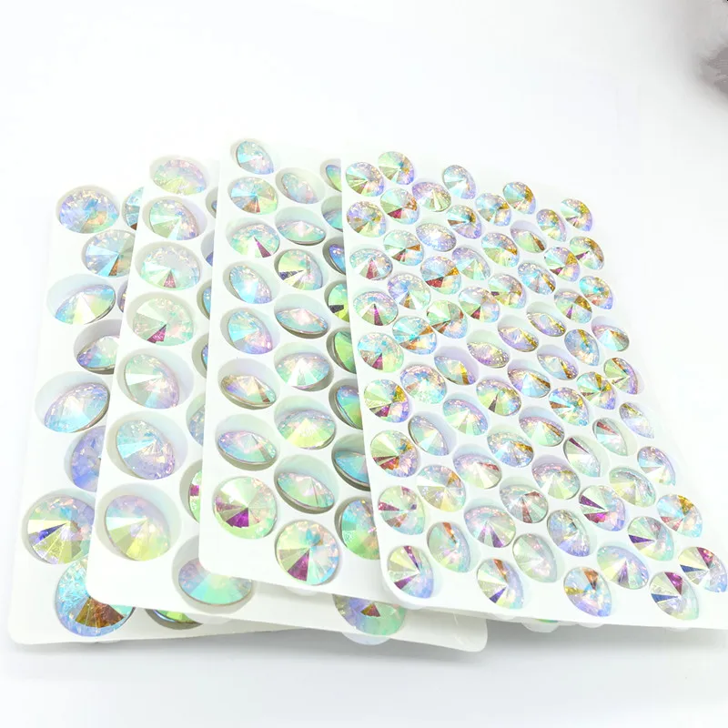 

Wholesale Lots Colors clear AB Elements Rivoli Resin Round Loose Beads Jewelry Making 10mm 12mm 14mm 16mm DIY new