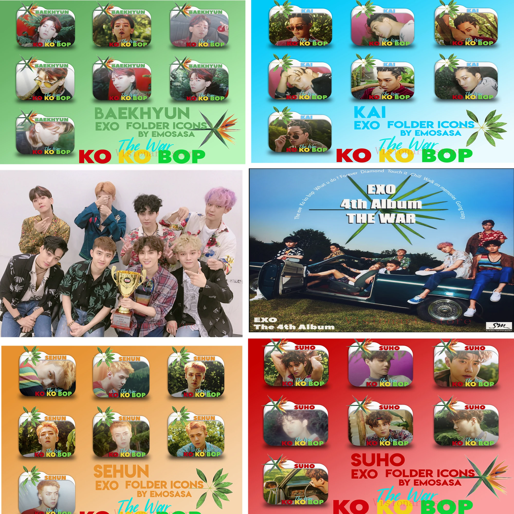 EXO-KOKOBOP Posters Clear Image Wall Stickers Home Decoration Good Quality Prints White Coated Paper Abooly Brand MH7
EXO-KOKOBOP Posters Clear Image Wall Stickers Home Decoration Good Quality Prints White Coated Paper Abooly Brand MH7