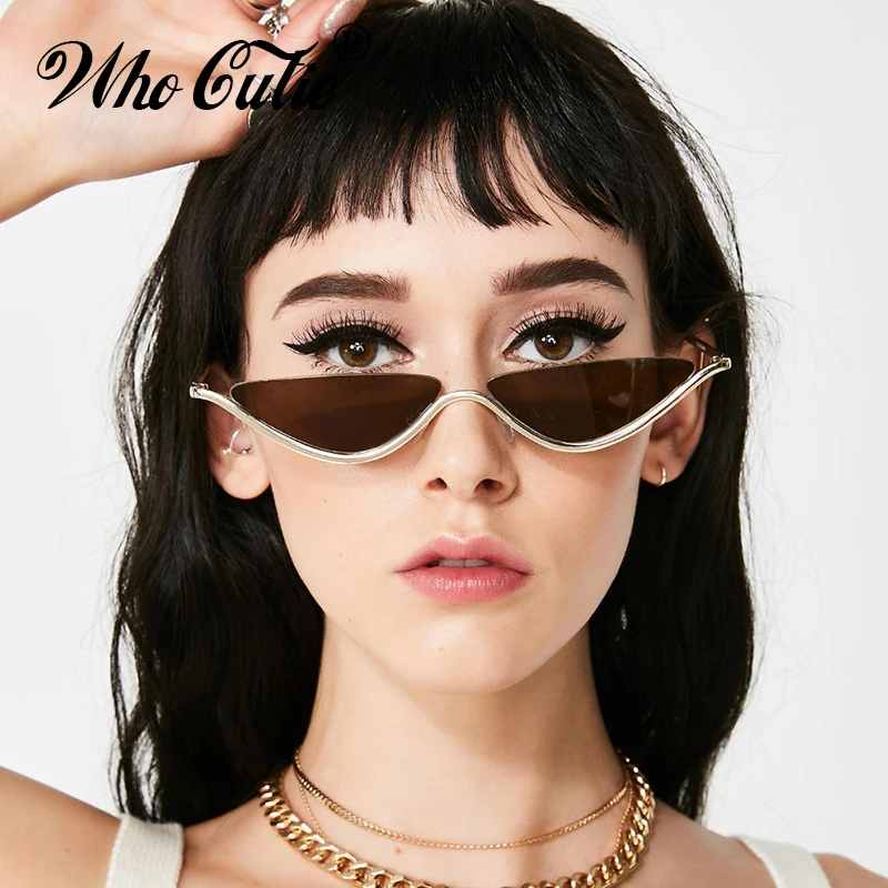 WHO CUTIE 2019 Vintage Cat Eye Sunglasses Shades for Women Brand Designer Triangle Half Frame Retro Cateye Lady Sun Glasses 810
WHO CUTIE 2019 Vintage Cat Eye Sunglasses Shades for Women Brand Designer Triangle Half Frame Retro Cateye Lady Sun Glasses 810