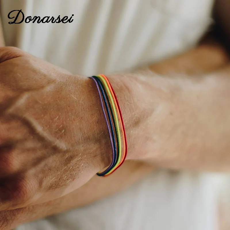 Rainbow Lesbian LGBT Pride Gay Pride Woven Braided Rope String Strand Friendship Bracelet Exquisite Wristlet
Rainbow Lesbian LGBT Pride Gay Pride Woven Braided Rope String Strand Friendship Bracelet Exquisite Wristlet