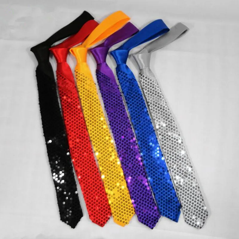 Colorful Polyester Men Paillette Sequins Neck Wear Necktie Stage Performance Show Dance Wear Tie Party Dress Decor Halloween
Colorful Polyester Men Paillette Sequins Neck Wear Necktie Stage Performance Show Dance Wear Tie Party Dress Decor Halloween