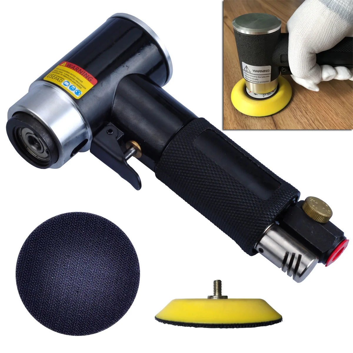 Polishing Pneumatic Grinding Machine Pneumatic Eccentric Two Pad Grinding Machine Sanding Pads
Polishing Pneumatic Grinding Machine Pneumatic Eccentric Two Pad Grinding Machine Sanding Pads