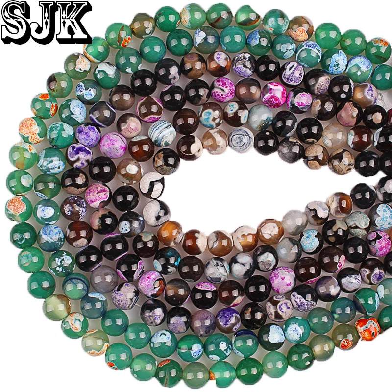 Natural Stone Fire Agates Beads Green Blue Red Coffee Agates 6 8 10MM Round Loose Beads For Bracelet Necklace Jewelry Making
Natural Stone Fire Agates Beads Green Blue Red Coffee Agates 6 8 10MM Round Loose Beads For Bracelet Necklace Jewelry Making
