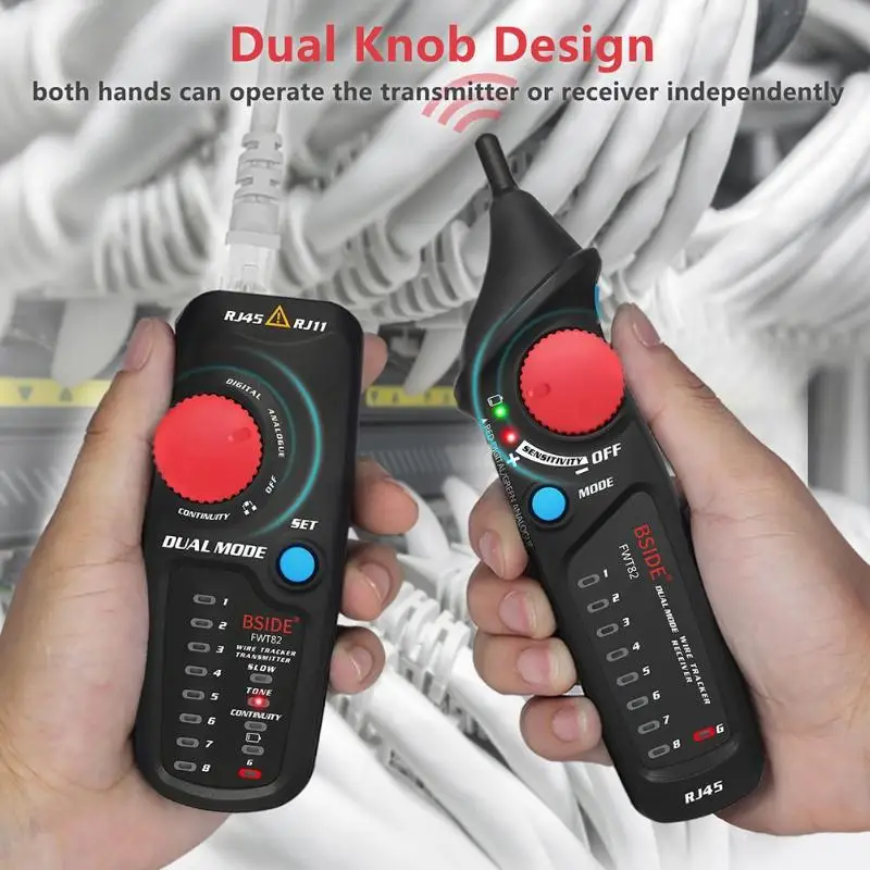 FWT82 Dual Mode Network Cable Tracker Wire Toner RJ45 RJ11 Ethernet LAN Tester Analyzer Detector Line Finder High Quality
FWT82 Dual Mode Network Cable Tracker Wire Toner RJ45 RJ11 Ethernet LAN Tester Analyzer Detector Line Finder High Quality