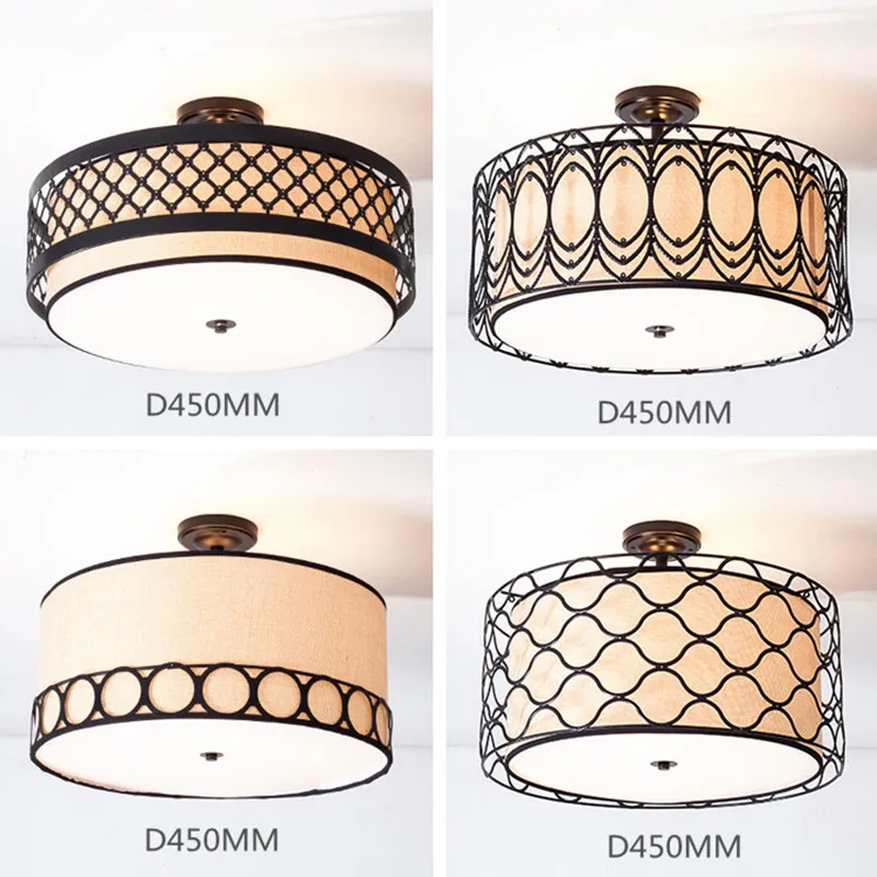 American Style Dining Room Fabric Ceiling Light Nordic LED Art Bedroom Half Ceiling Light Study Light D450MM Free Shipping
American Style Dining Room Fabric Ceiling Light Nordic LED Art Bedroom Half Ceiling Light Study Light D450MM Free Shipping