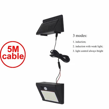 30 led 500lm solar light split mount pIR motion 3 senser Solar Light Garden Lamp IP 5M cable street wall lamp for deck garage p
30 led 500lm solar light split mount pIR motion 3 senser Solar Light Garden Lamp IP 5M cable street wall lamp for deck garage p