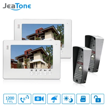 JeaTone 7" Video Intercom Video Door phone Silver Monitor With IP65 Outdoor Pinhole Camera Visual Doorbell Intercom System
JeaTone 7" Video Intercom Video Door phone Silver Monitor With IP65 Outdoor Pinhole Camera Visual Doorbell Intercom System