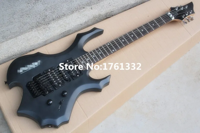 Factory custom low price 6 strings matte black electric guitar with black hardware,tremolo bridge,can be cusomized
Factory custom low price 6 strings matte black electric guitar with black hardware,tremolo bridge,can be cusomized
