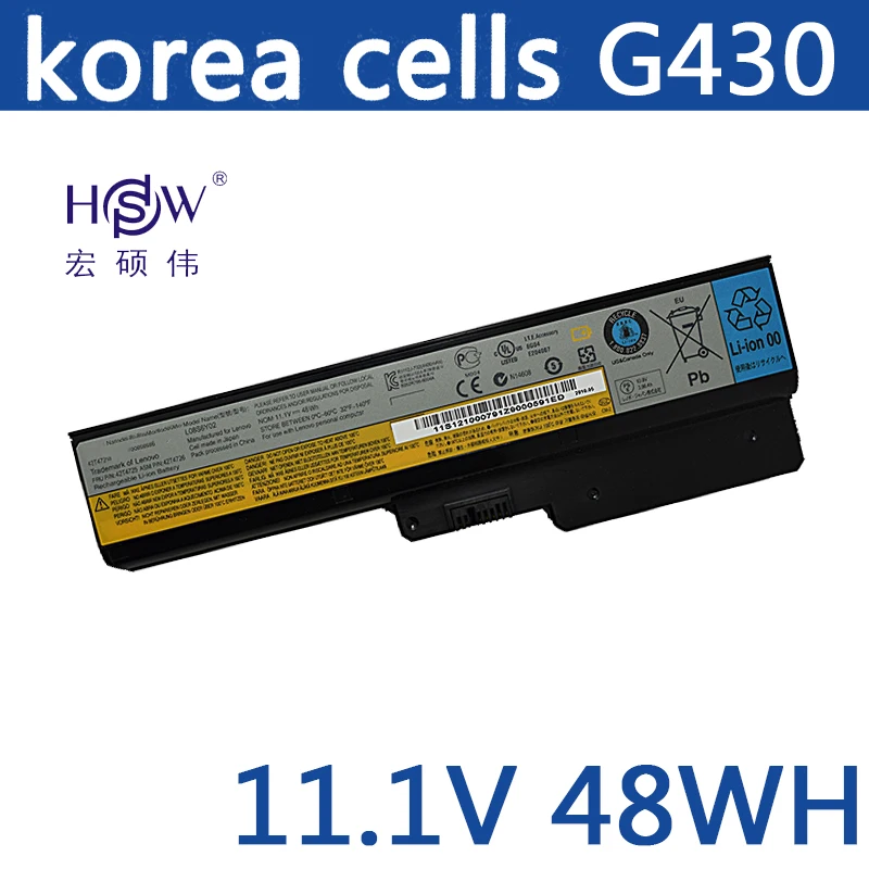 HSW Аккумуляторы для lenovo G550 G430 G450 G530 N500 Z360 L06L6Y02 L08L6C02 L08O6C02 L08S6C02 L08S6Y02 51J0226 57Y6266 |