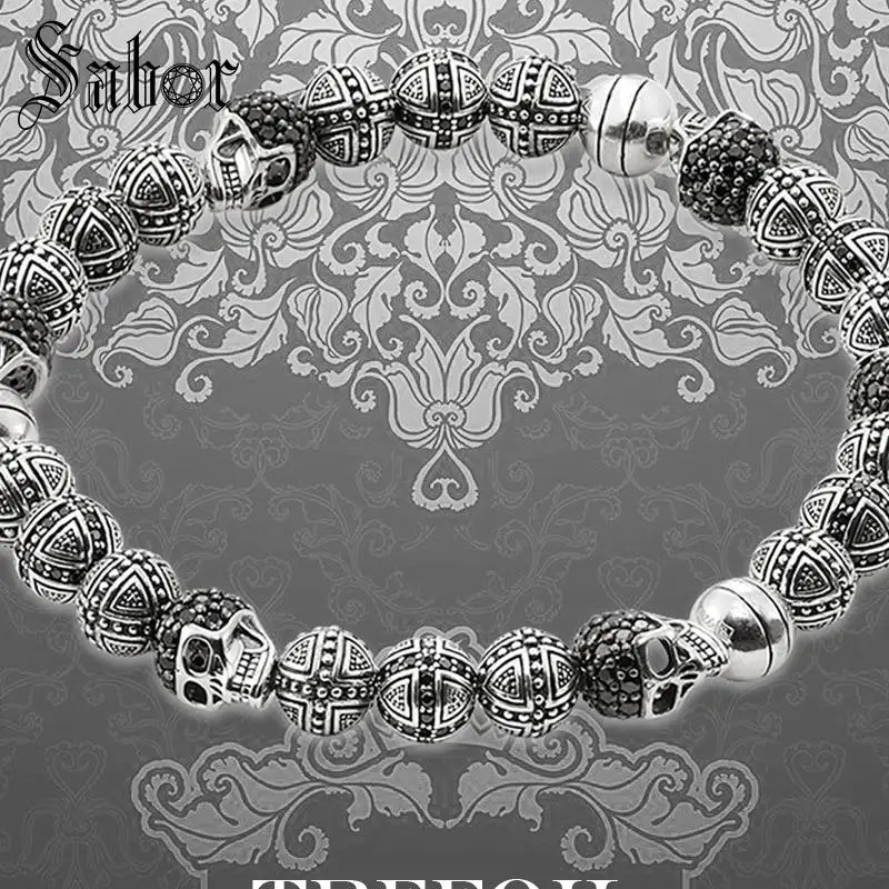 mens Bracelet Strand with Skull & Cross Beads New Blackened Silver Fashion Male Jewelry Punk Gift Men Boy Women Girls thomas
mens Bracelet Strand with Skull & Cross Beads New Blackened Silver Fashion Male Jewelry Punk Gift Men Boy Women Girls thomas