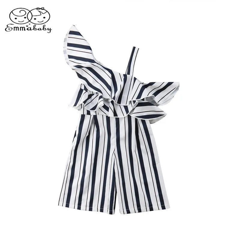 Emmababy Fashion Girls Clothing Shoulder Striped Romper Jumpsuit Playsuit Long Pants Kids Girls Outfit Clothes Summer
Emmababy Fashion Girls Clothing Shoulder Striped Romper Jumpsuit Playsuit Long Pants Kids Girls Outfit Clothes Summer
