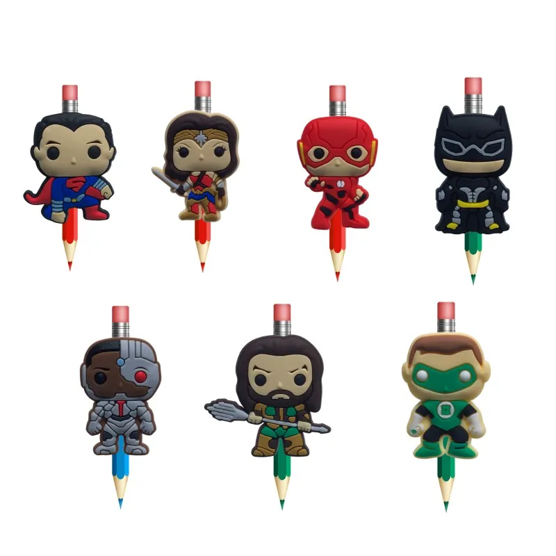 18pcs Justice League PVC Pencil Toppera Pen Grips Action Figure Pencil Caps Stationery Set School Office Supplies Kid Gift
18pcs Justice League PVC Pencil Toppera Pen Grips Action Figure Pencil Caps Stationery Set School Office Supplies Kid Gift