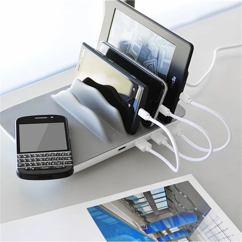 2.4A 5 Port Stand Universal USB Fast Charging Station