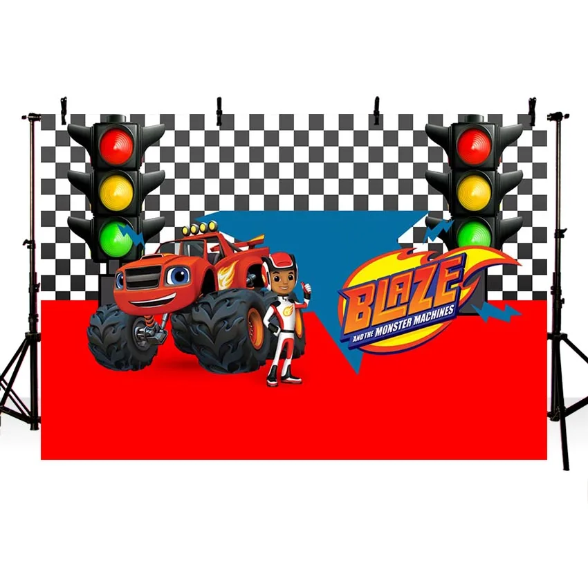 Vinyl Blaze Monsters Machine Truck Car Race Traffic Light Custom Photo Studio Backdrop Background
Vinyl Blaze Monsters Machine Truck Car Race Traffic Light Custom Photo Studio Backdrop Background