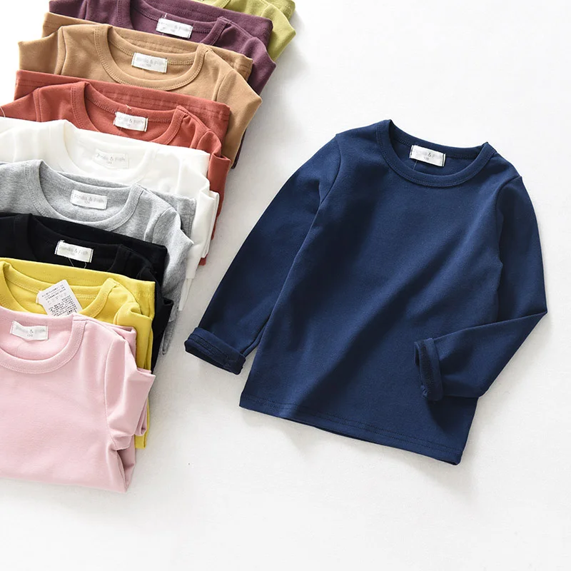 Children's Wear T-shirts Big Boys Pure Cotton Kids T-shirts Long Sleeved Girls and Boys Basic Tops Ages 2-13Y RT526
Children's Wear T-shirts Big Boys Pure Cotton Kids T-shirts Long Sleeved Girls and Boys Basic Tops Ages 2-13Y RT526