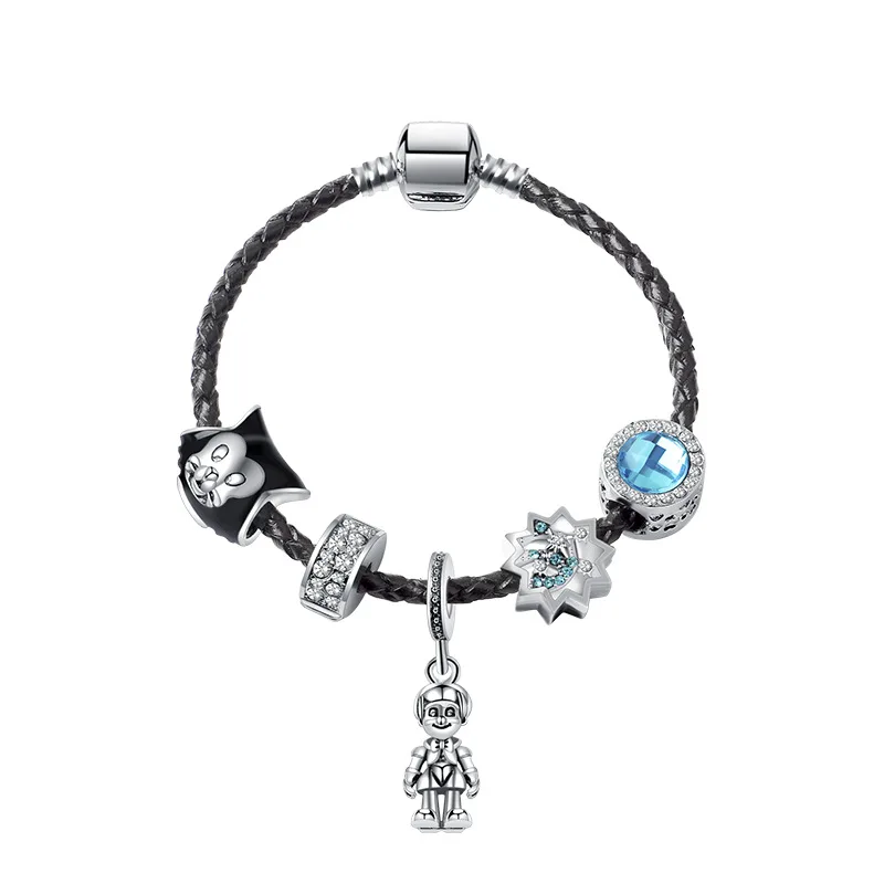 Fashion Pinocchio Boy Charm Cat Crystal Star Bead Leather Original Bangles For Women Bracelets Black Braided Rope Man Jewelry
Fashion Pinocchio Boy Charm Cat Crystal Star Bead Leather Original Bangles For Women Bracelets Black Braided Rope Man Jewelry